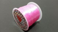 オペロンゴム ピンク 水晶の線 ブレスレット作成用 太さ約0.8mm 長さ約70m ポリウレタン シリコンゴム