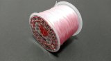 画像: オペロンゴム ベビーピンク 水晶の線 ブレスレット作成用 太さ約0.8mm 長さ約70m ポリウレタン シリコンゴム