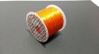 画像1: オペロンゴム オレンジ 水晶の線 ブレスレット作成用 太さ約0.8mm 長さ約70m ポリウレタン シリコンゴム